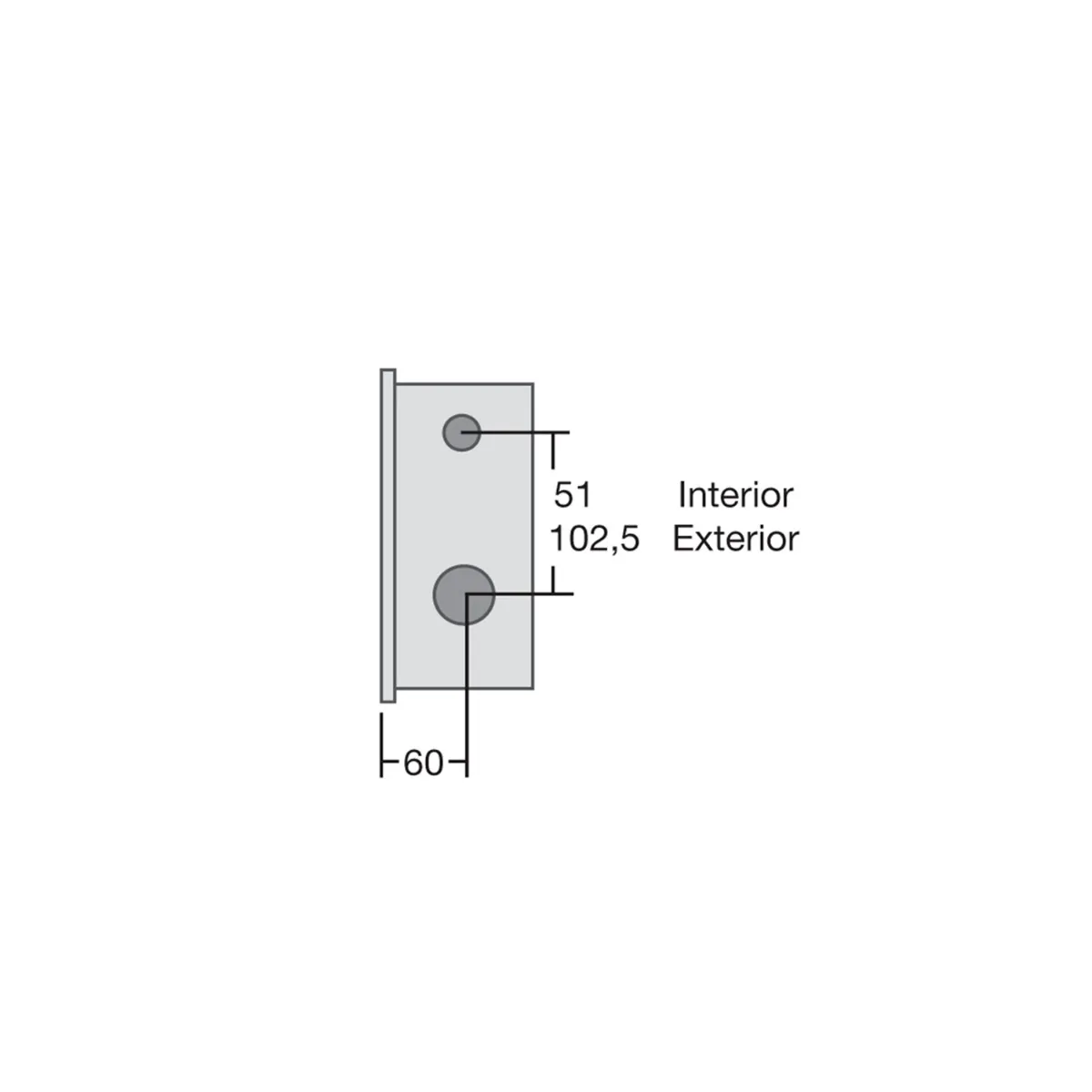ARCUBLOCK 1511 - Cerradura larga de seguridad embutidas sin varillas / Llave Varillero tipo Servicio / Frente Z